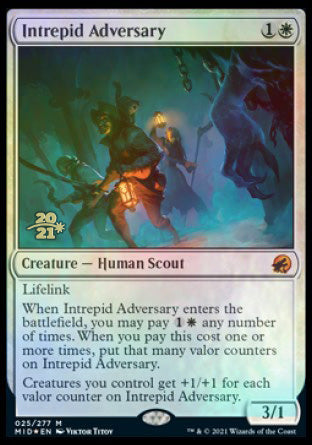 Intrepid Adversary [Innistrad: Midnight Hunt Prerelease Promos] | Good Games North