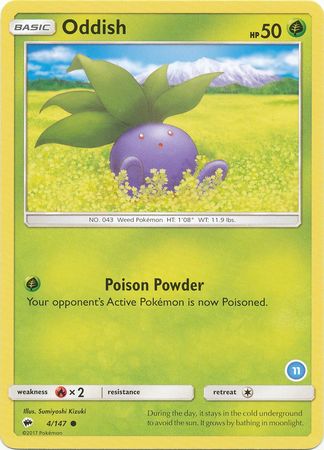 Oddish (4/147) (Deck Exclusive #11) [Sun & Moon: Trainer Kit - Alolan Ninetales] | Good Games North