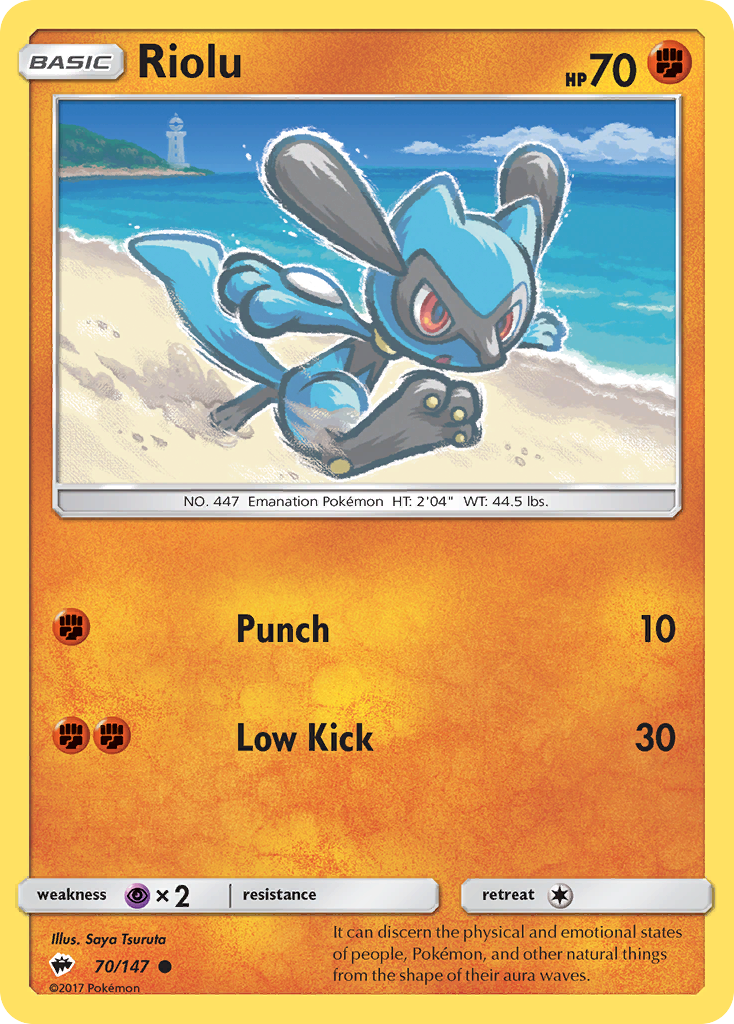 Riolu (70/147) [Sun & Moon: Burning Shadows] | Good Games North