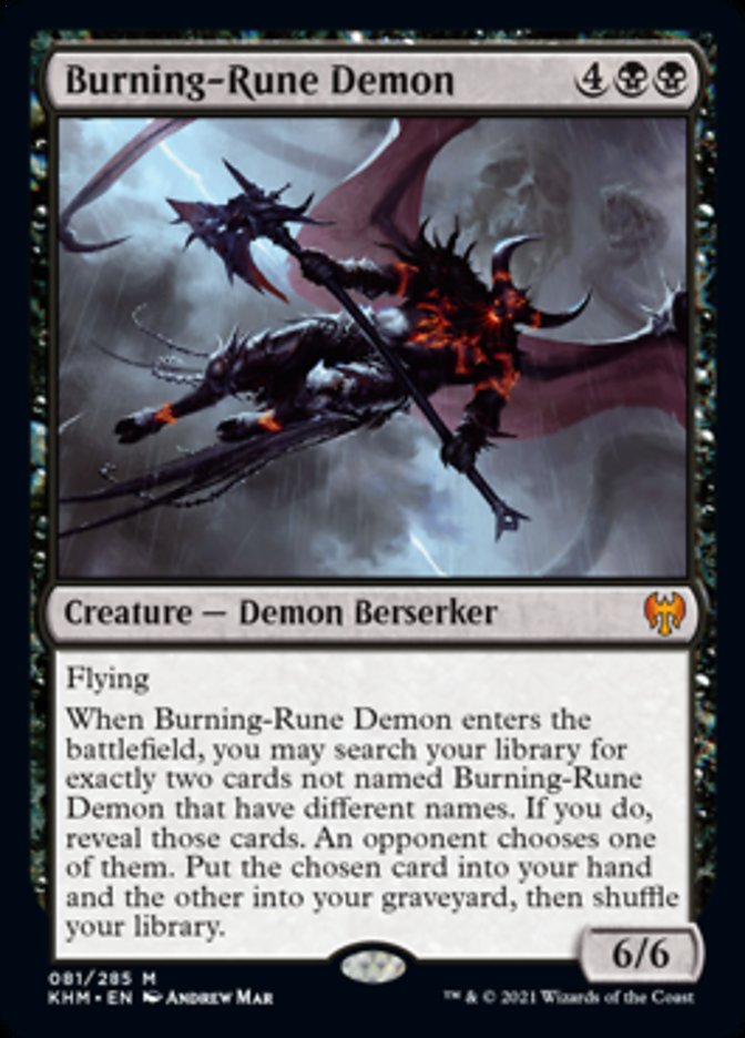 Burning-Rune Demon [Kaldheim] | Good Games North