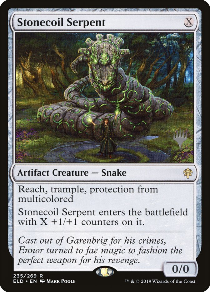 Stonecoil Serpent (Promo Pack) [Throne of Eldraine Promos] | Good Games North
