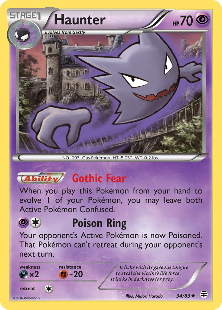 Haunter (34/83) [XY: Generations] | Good Games North