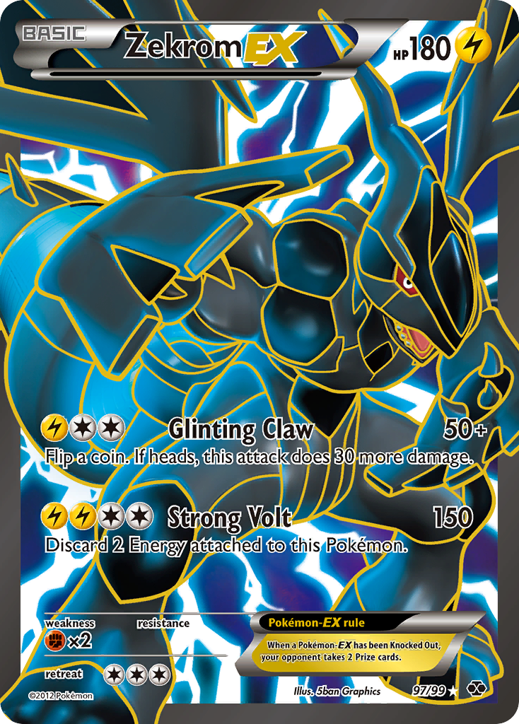 Zekrom EX (97/99) [Black & White: Next Destinies] | Good Games North