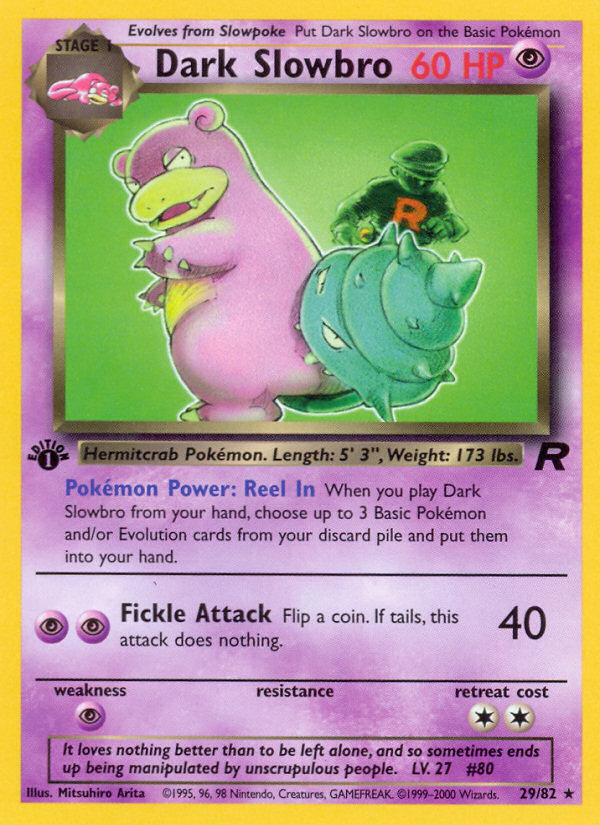 Dark Slowbro (29/82) [Team Rocket 1st Edition] | Good Games North
