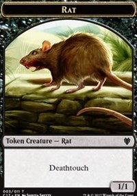 Rat (003) // Cat (001) Double-sided Token [Commander 2017 Tokens] | Good Games North