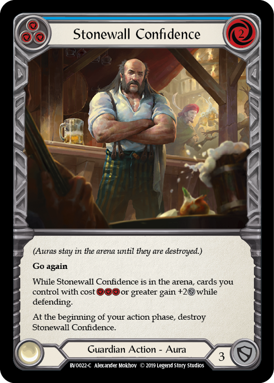 Stonewall Confidence (Blue) [BVO022-C] 1st Edition Normal | Good Games North