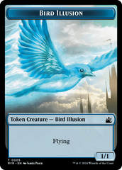 Saproling // Bird Illusion Double-Sided Token [Ravnica Remastered Tokens] | Good Games North