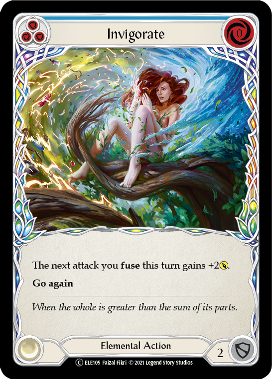 Invigorate (Blue) [U-ELE105] Unlimited Rainbow Foil | Good Games North
