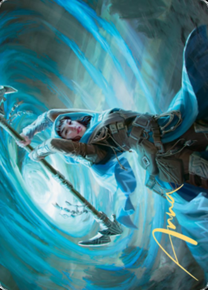 Sea Gate Stormcaller Art Card (Gold-Stamped Signature) [Zendikar Rising Art Series] | Good Games North