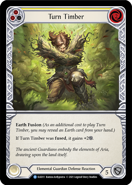 Turn Timber (Yellow) [ELE011] (Tales of Aria)  1st Edition Normal | Good Games North