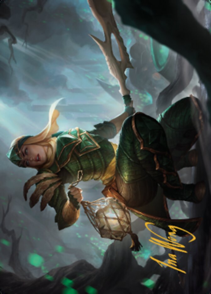 Argothian Opportunist Art Card (Gold-Stamped Signature) [The Brothers' War Art Series] | Good Games North
