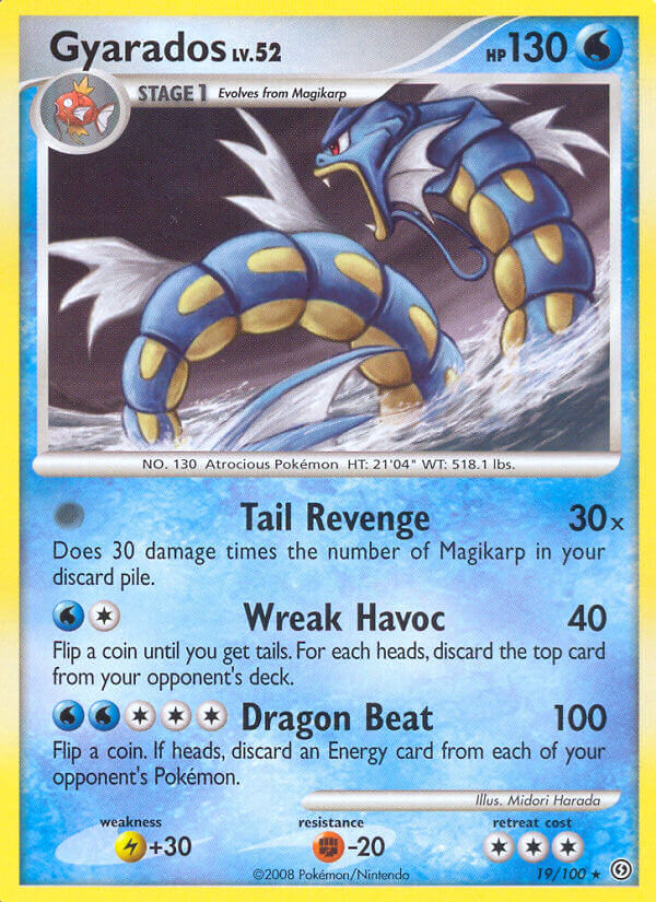 Gyarados (19/100) (Theme Deck Exclusive) [Diamond & Pearl: Stormfront] | Good Games North