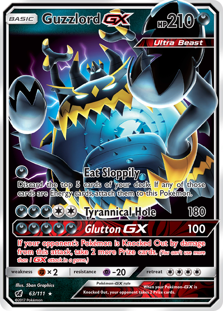 Guzzlord GX (63/111) [Sun & Moon: Crimson Invasion] | Good Games North