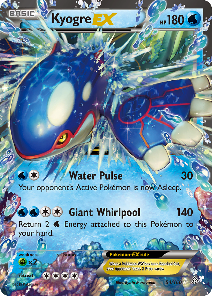 Kyogre EX (54/160) [XY: Primal Clash] | Good Games North