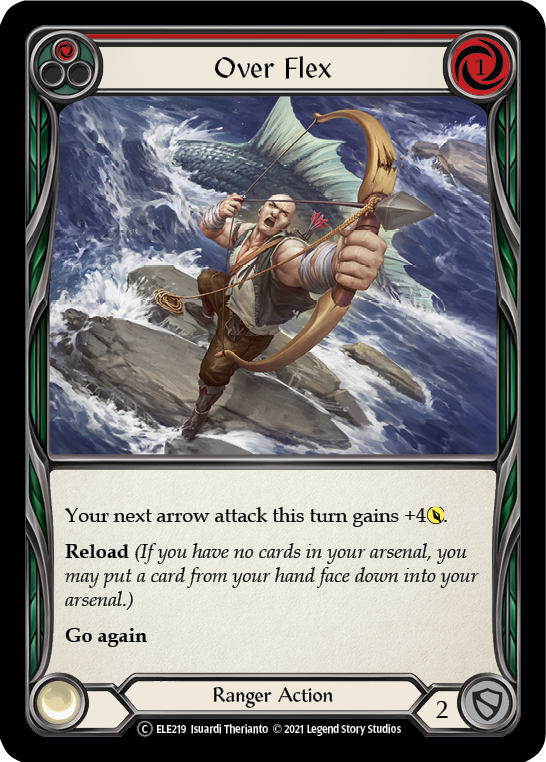 Over Flex (Red) [U-ELE219] Unlimited Rainbow Foil | Good Games North