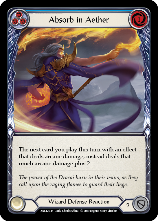 Absorb in Aether (Blue) [ARC125-R] 1st Edition Normal | Good Games North