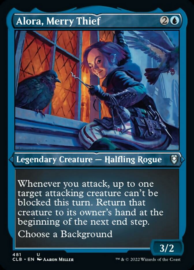 Alora, Merry Thief (Foil Etched) [Commander Legends: Battle for Baldur's Gate] | Good Games North