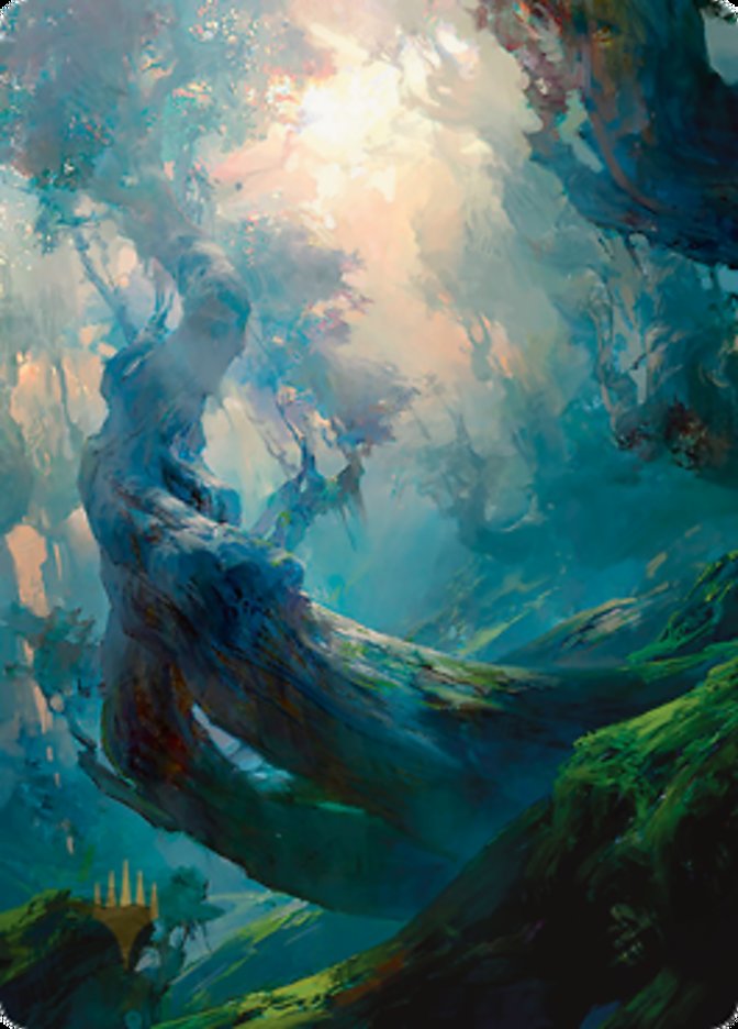 Forest 3 Art Card (Gold-Stamped Signature) [Zendikar Rising Art Series] | Good Games North
