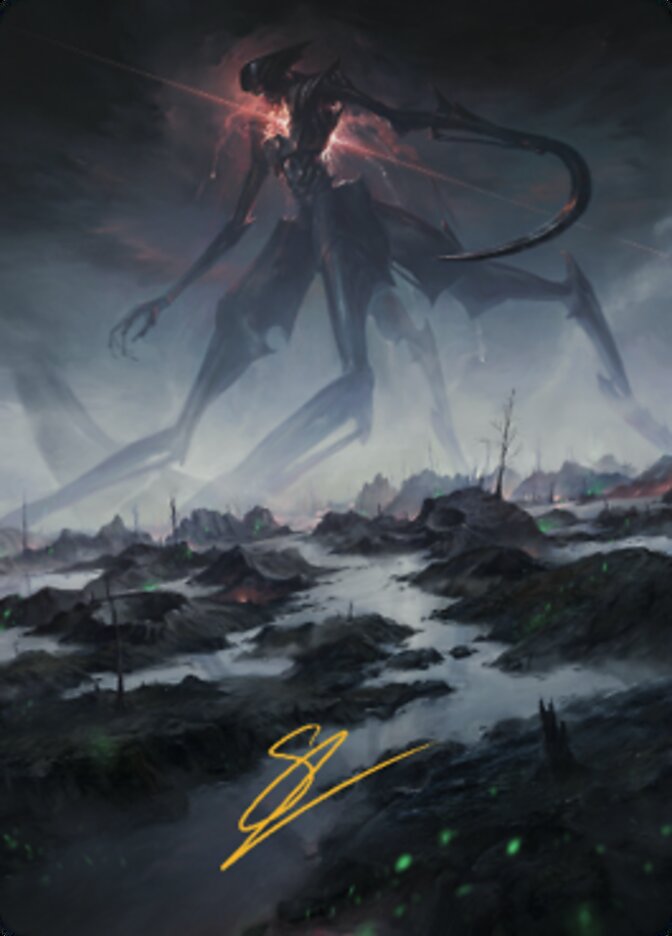 Swamp (1) Art Card (Gold-Stamped Signature) [The Brothers' War Art Series] | Good Games North