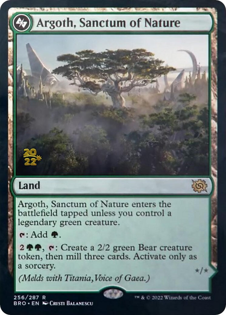 Argoth, Sanctum of Nature [The Brothers' War: Prerelease Promos] | Good Games North