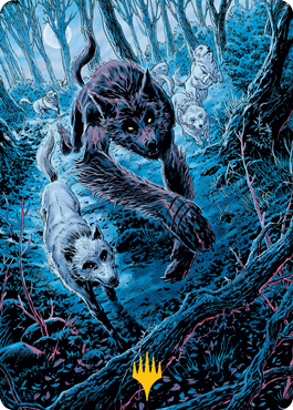 Untamed Pup Art Card (Gold-Stamped Signature) [Innistrad: Midnight Hunt Art Series] | Good Games North