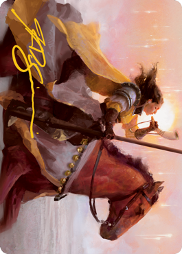 Sunrise Cavalier Art Card (Gold-Stamped Signature) [Innistrad: Midnight Hunt Art Series] | Good Games North