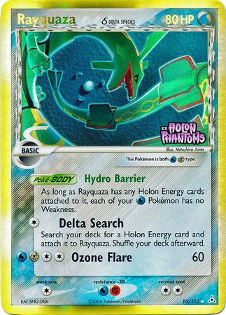 Rayquaza (16/110) (Delta Species) (Stamped) [EX: Holon Phantoms] | Good Games North