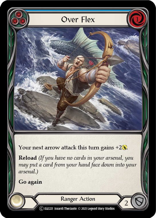 Over Flex (Blue) [U-ELE221] Unlimited Rainbow Foil | Good Games North