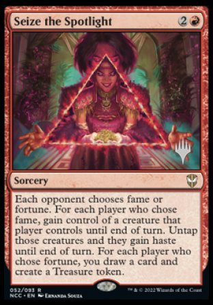 Seize the Spotlight (Promo Pack) [Streets of New Capenna Commander Promos] | Good Games North