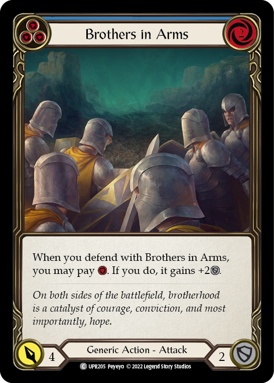 Brothers in Arms (Blue) [UPR205] (Uprising) | Good Games North