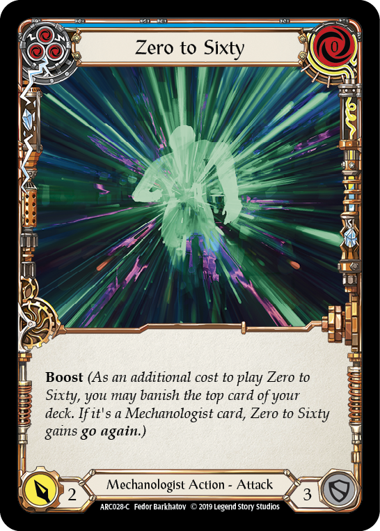 Zero to Sixty (Blue) [ARC028-C] 1st Edition Normal | Good Games North