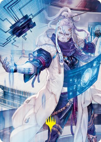 Tameshi, Reality Architect 2 Art Card (Gold-Stamped Signature) [Kamigawa: Neon Dynasty Art Series] | Good Games North