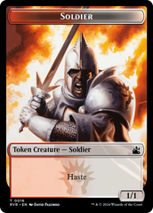 Goblin (0008) // Soldier Double-Sided Token [Ravnica Remastered Tokens] | Good Games North