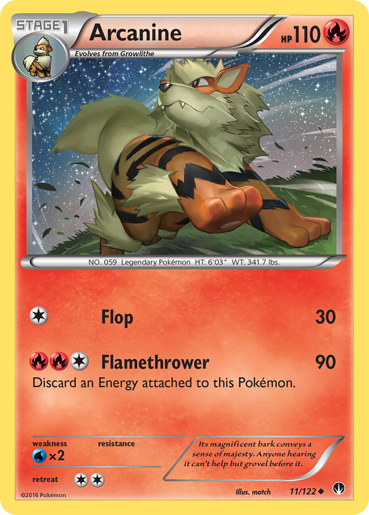 Arcanine (11/122) [XY: BREAKpoint] | Good Games North