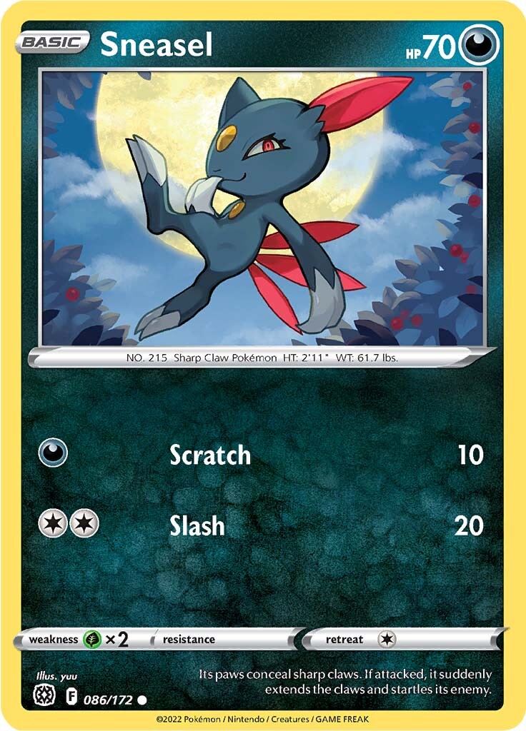 Sneasel (086/172) [Sword & Shield: Brilliant Stars] | Good Games North