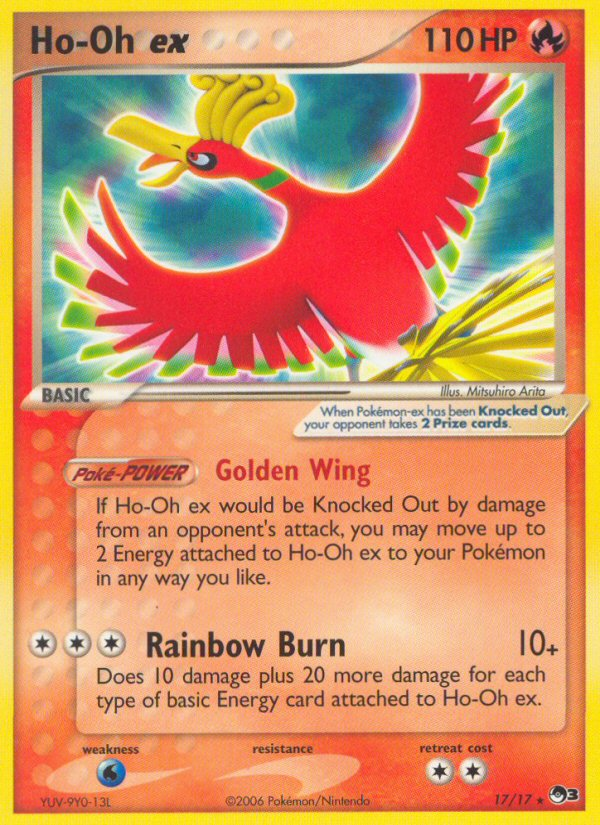 Ho-Oh ex (17/17) (Holo) [POP Series 3] | Good Games North