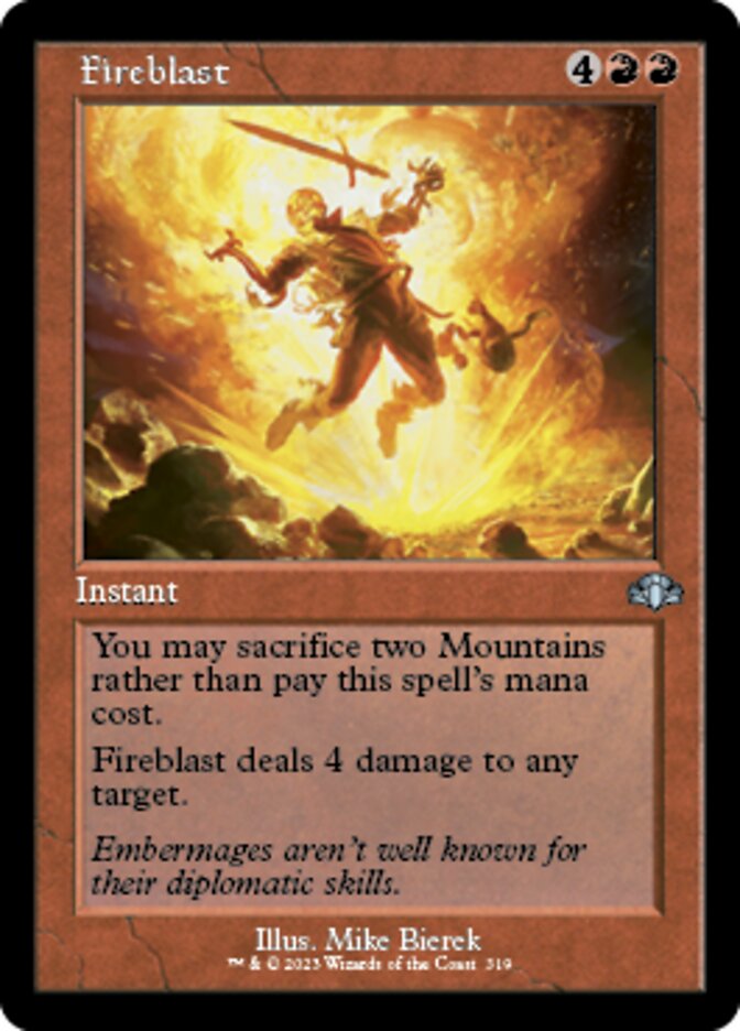 Fireblast (Retro) [Dominaria Remastered] | Good Games North