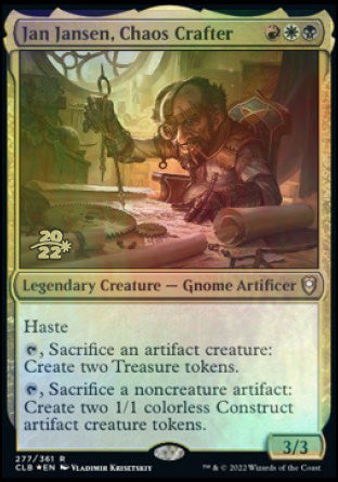 Jan Jansen, Chaos Crafter [Commander Legends: Battle for Baldur's Gate Prerelease Promos] | Good Games North