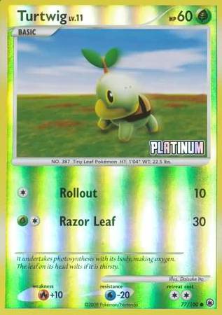 Turtwig (77/100) [Burger King Promos: 2009 Collection] | Good Games North