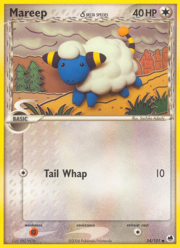 Mareep (54/101) (Delta Species) [EX: Dragon Frontiers] | Good Games North