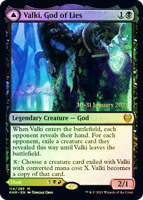 Valki, God of Lies // Tibalt, Cosmic Impostor  [Kaldheim Prerelease Promos] | Good Games North