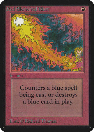Red Elemental Blast [Limited Edition Alpha] | Good Games North