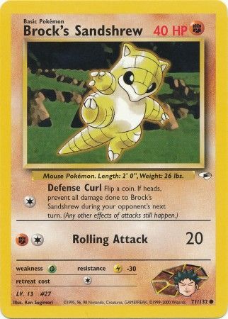 Brock's Sandshrew (71/132) [Gym Heroes Unlimited] | Good Games North