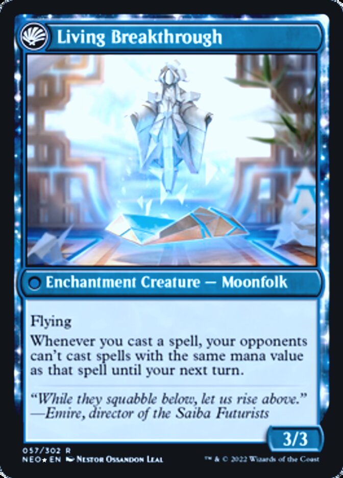 Inventive Iteration // Living Breakthrough [Kamigawa: Neon Dynasty Prerelease Promos] | Good Games North