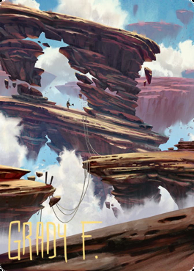 Boulderloft Pathway Art Card (Gold-Stamped Signature) [Zendikar Rising Art Series] | Good Games North