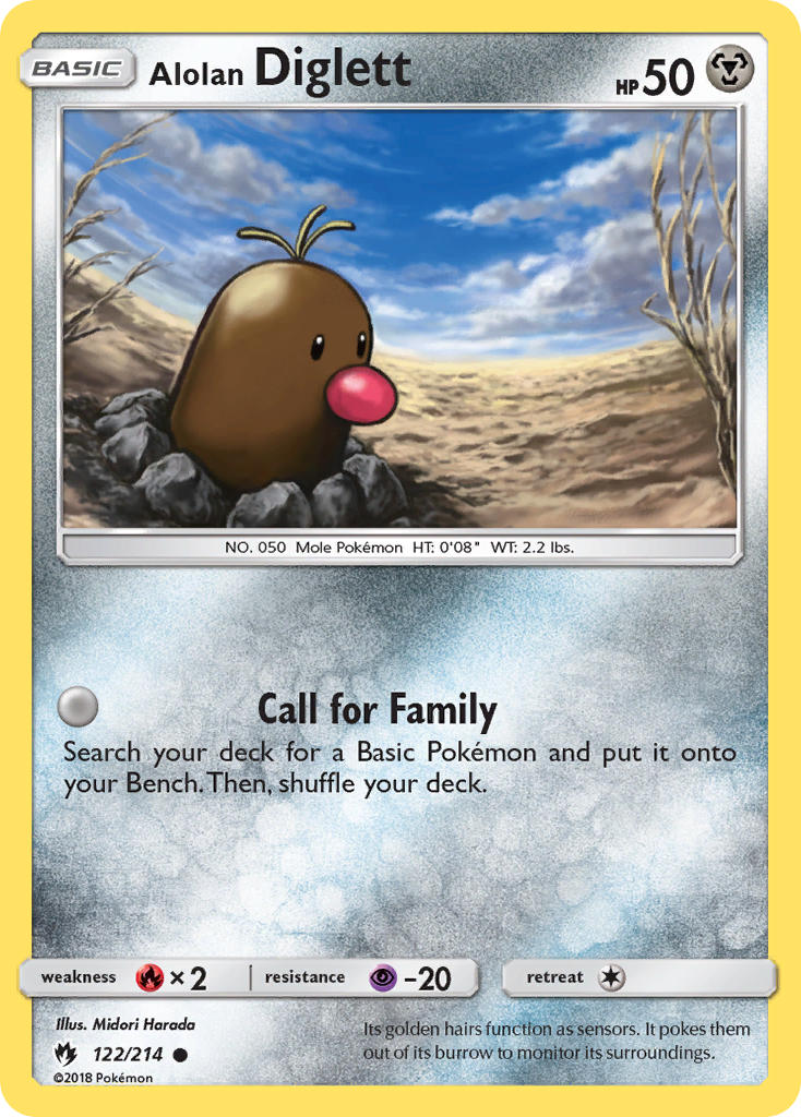 Alolan Diglett (122/214) [Sun & Moon: Lost Thunder] | Good Games North