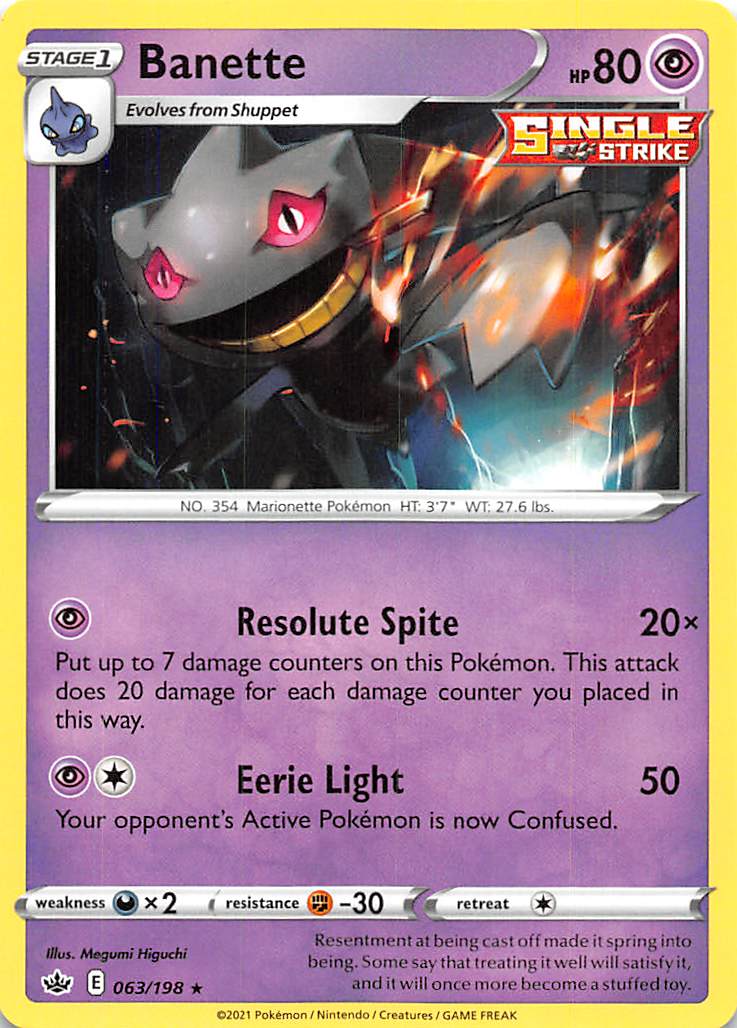 Banette (063/198) [Sword & Shield: Chilling Reign] | Good Games North