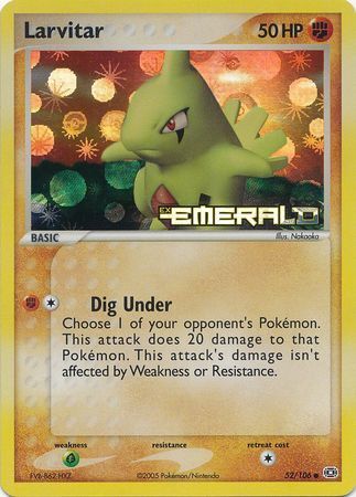 Larvitar (52/106) (Stamped) [EX: Emerald] | Good Games North