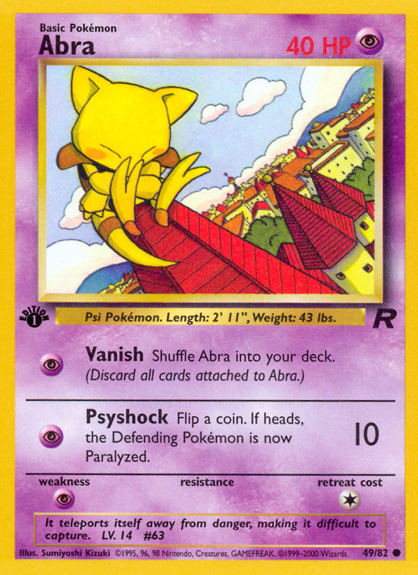 Abra (49/82) [Team Rocket 1st Edition] | Good Games North