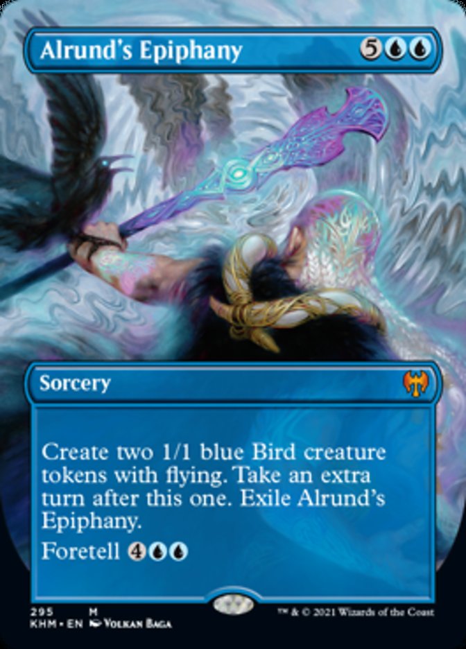 Alrund's Epiphany (Borderless Alternate Art) [Kaldheim] | Good Games North